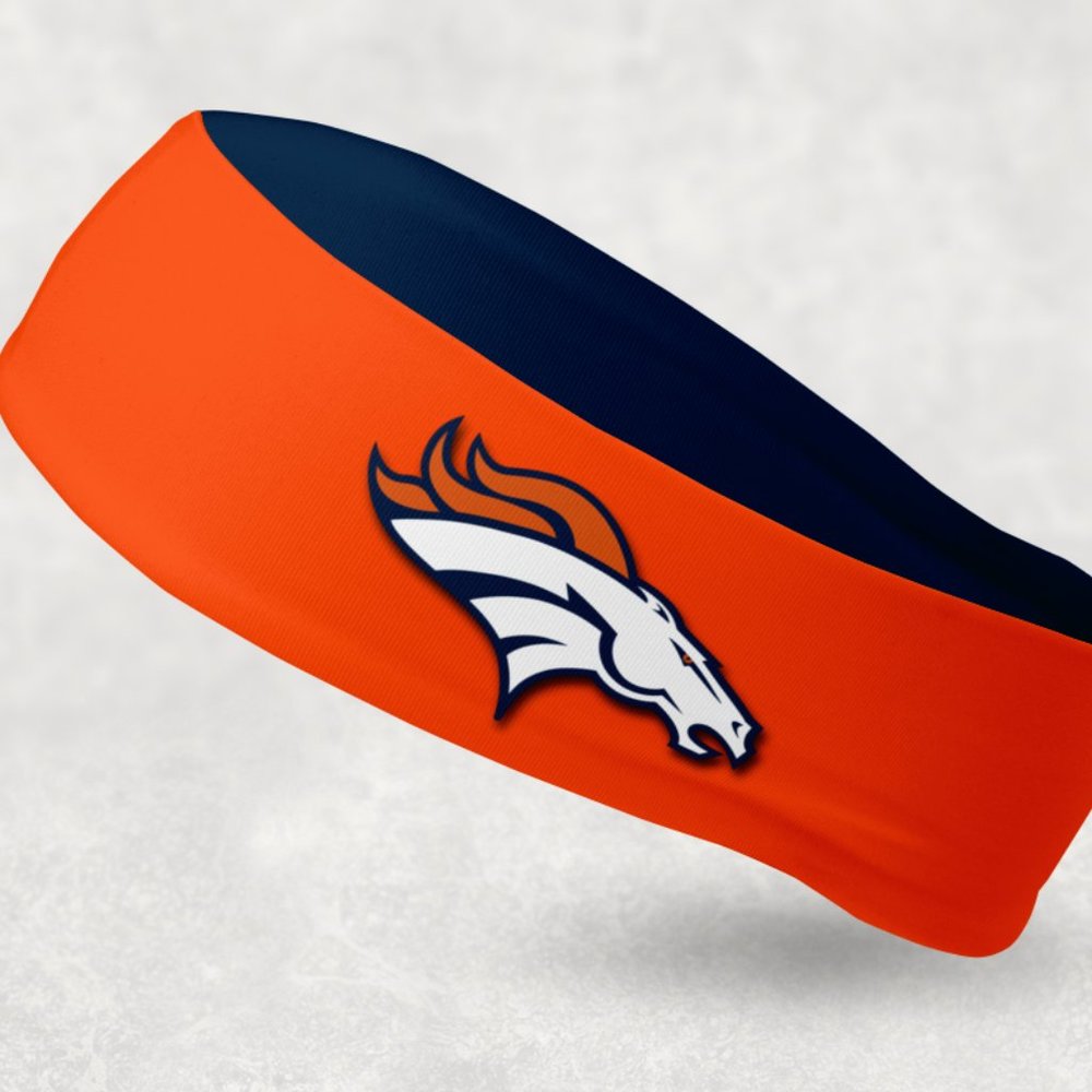 NEW - Reversible Denver Broncos Headband - Picture 2 of 2